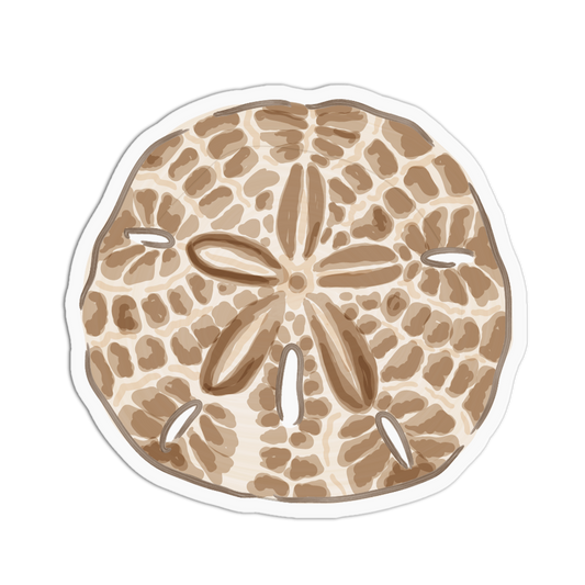 Patterned Sand Sea Shells Sticker