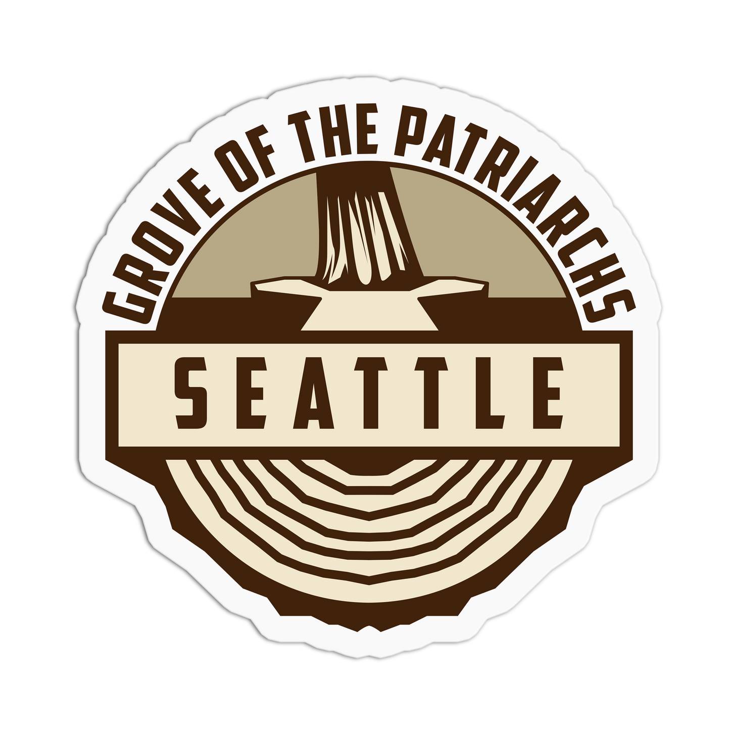 Grove Of The Patriarchs Seattle Travel Series_Seattle Sticker