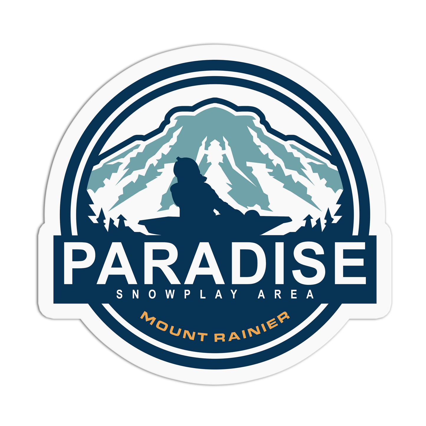 Paradise Snowplay Area Travel Series_Seattle Sticker
