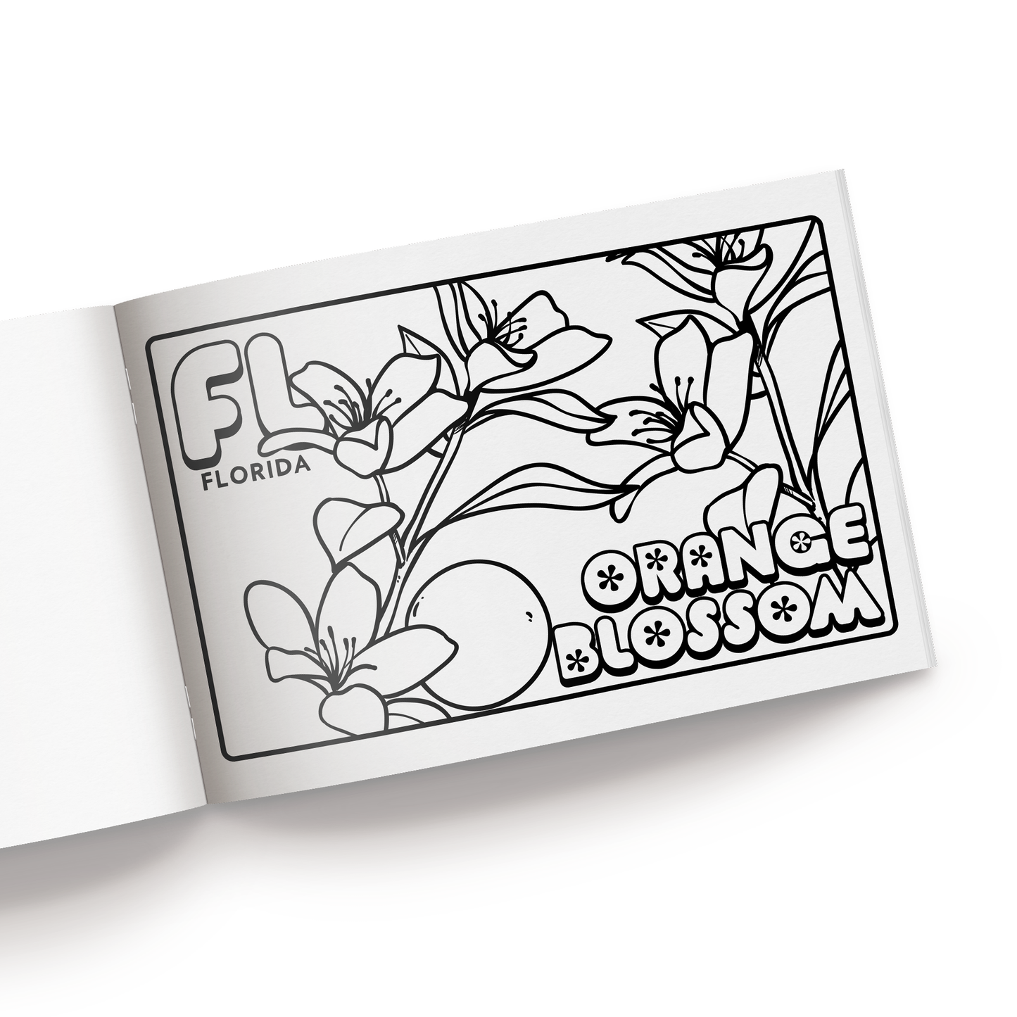 State Flowers Coloring Book