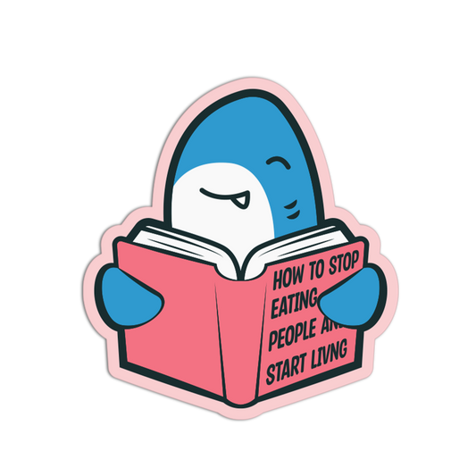 Self-Help Shark Sticker