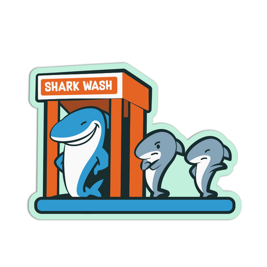 Morning Routine Shark Sticker