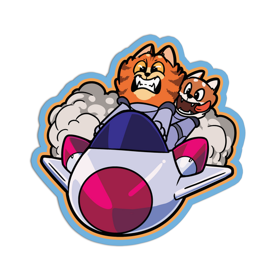 Nebula Interceptor Duo Space Cat Stickers
