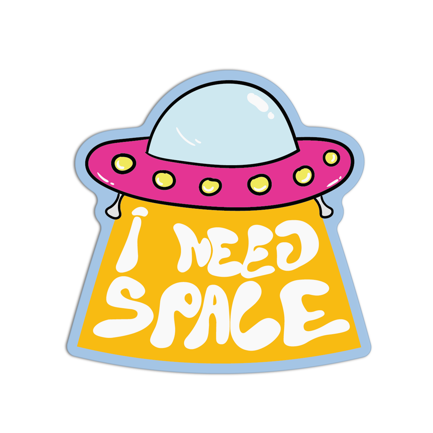 UFO Tractor Beam Space Stuff Stickers