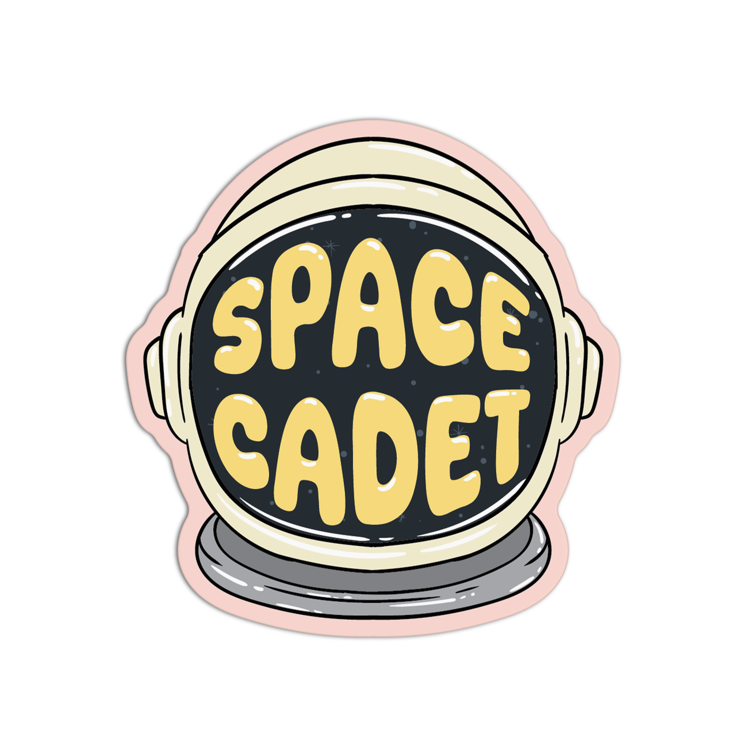 Golden Reflection Space Stuff Stickers