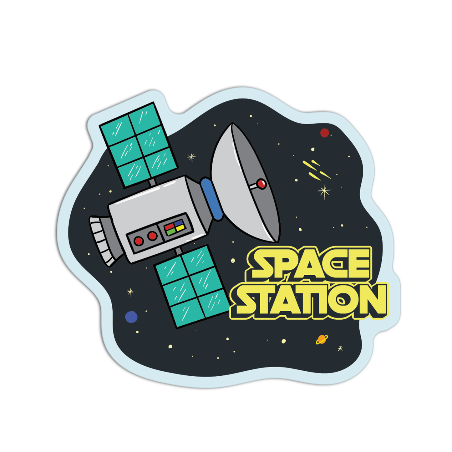 Satellite Signal Space Stuff Stickers