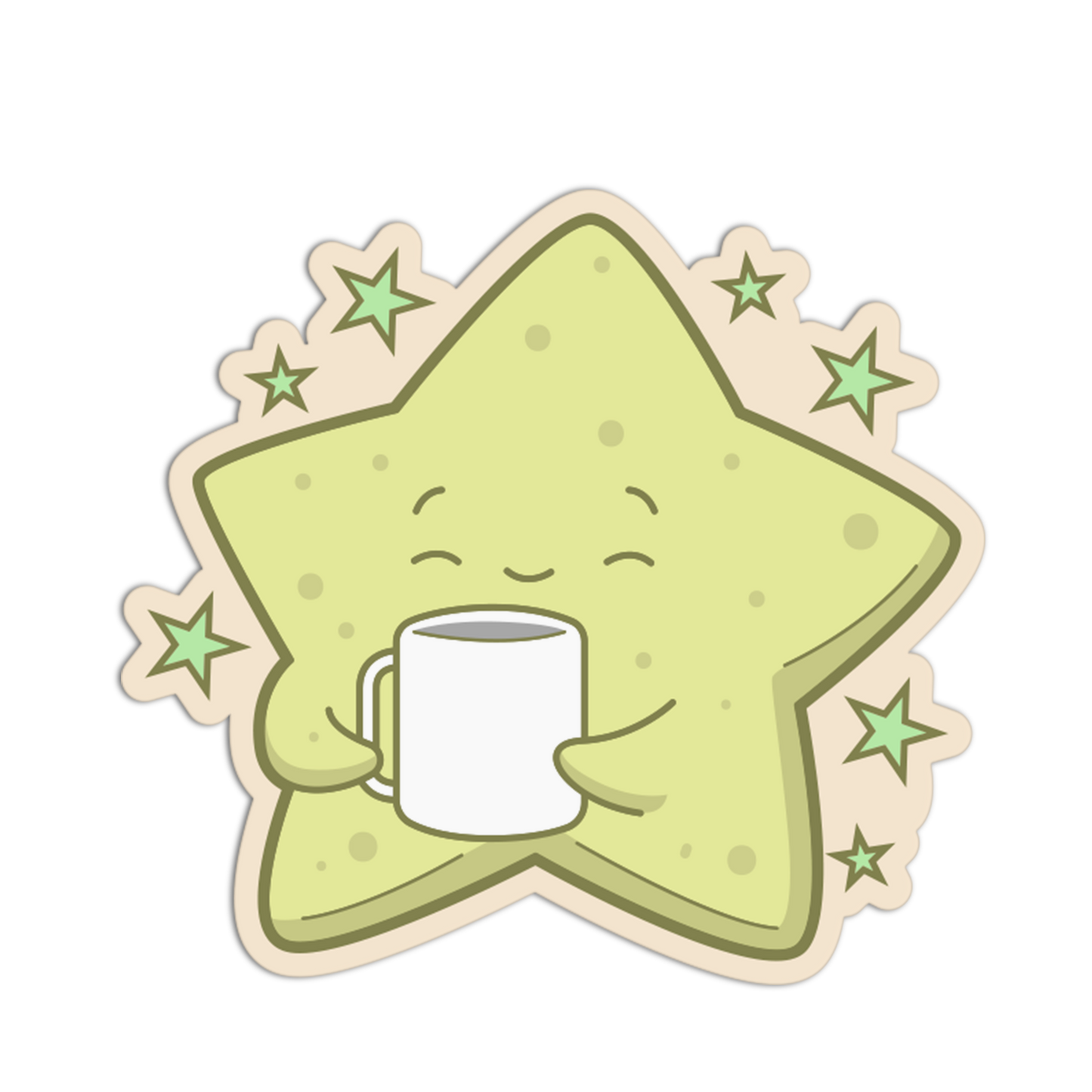 Morning Coffee Star Stickers