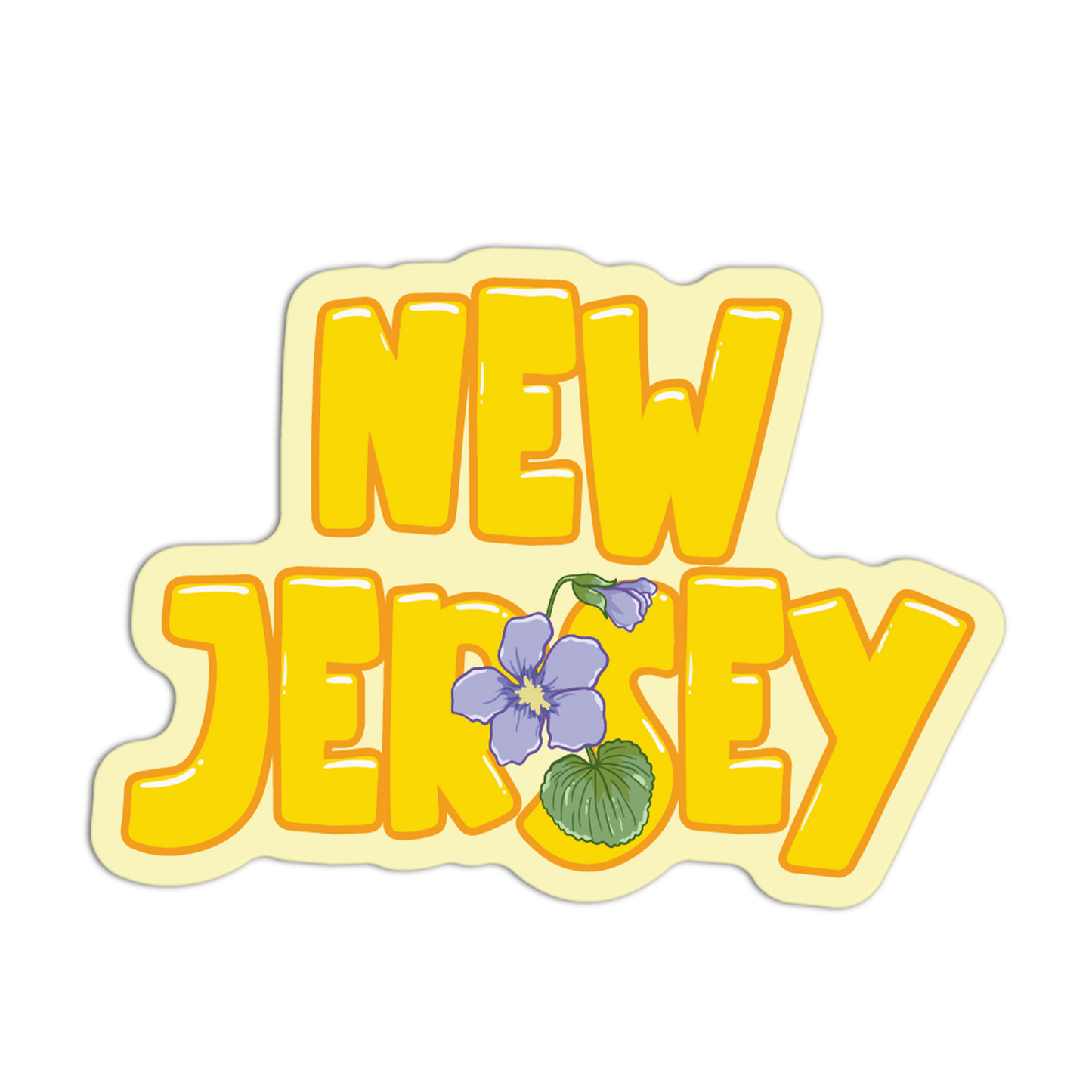 New Jersey Violet - State Flower Sticker