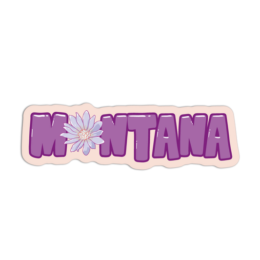 Montana Bitterroot - State Flower Sticker