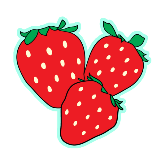 Triple Berry Strawberry Stickers