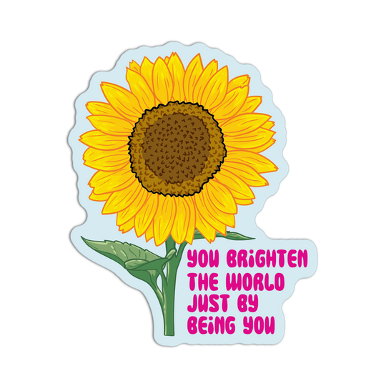 Just Being You Sunflower Stickers