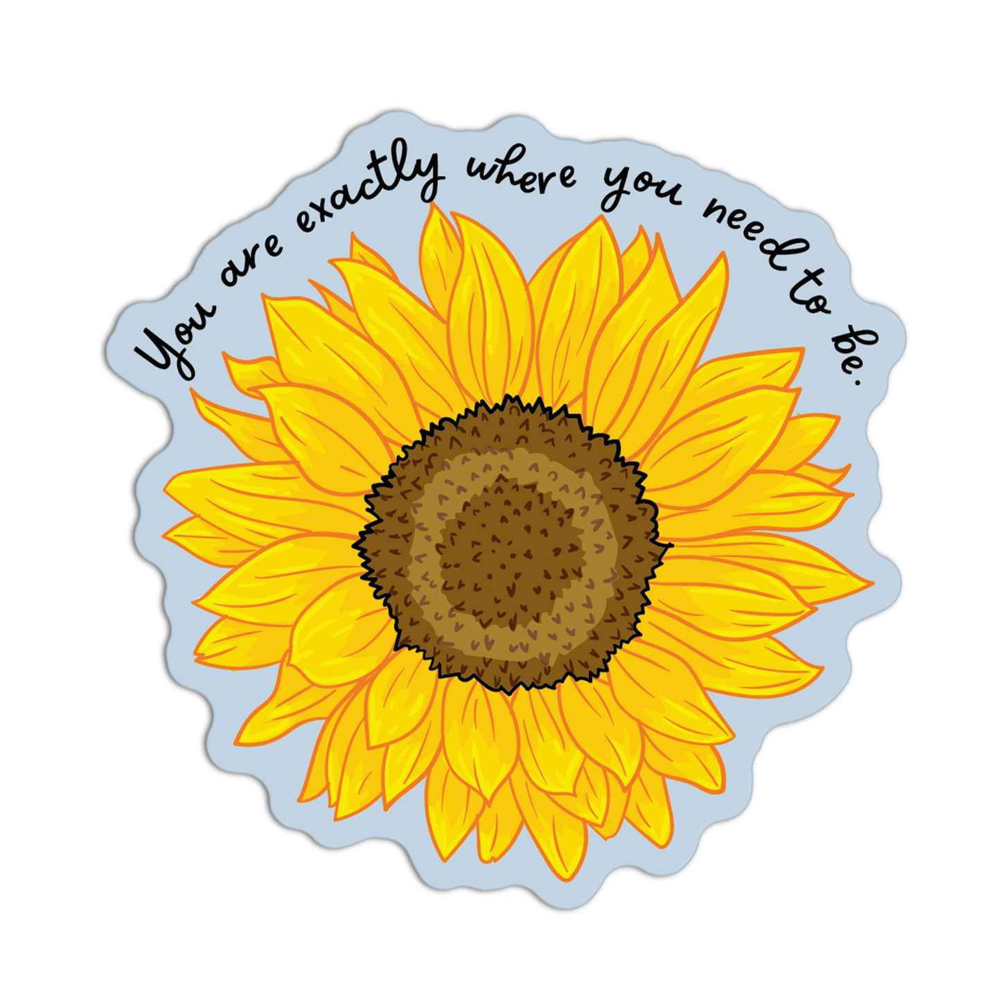 Serenity Sunbeam Sunflower Stickers