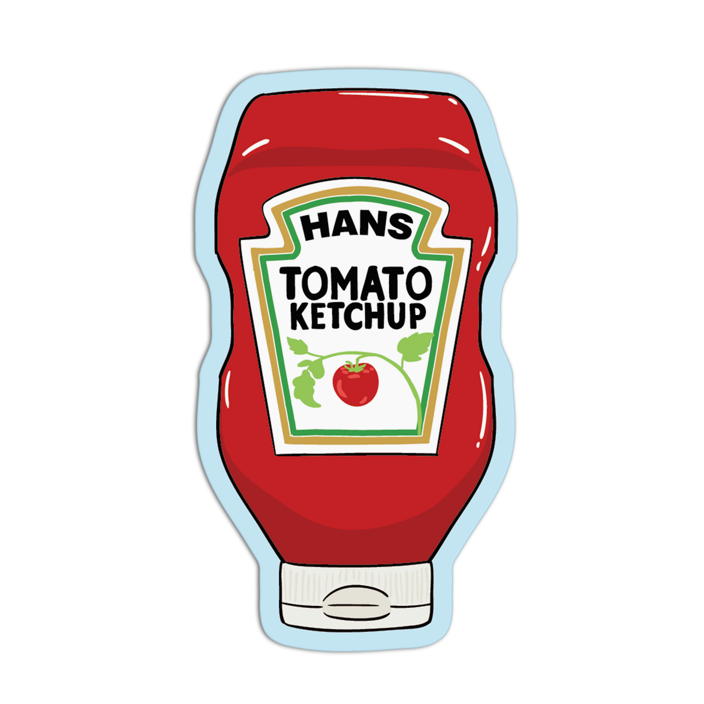 Classic Ketchup Supermarket Stickers