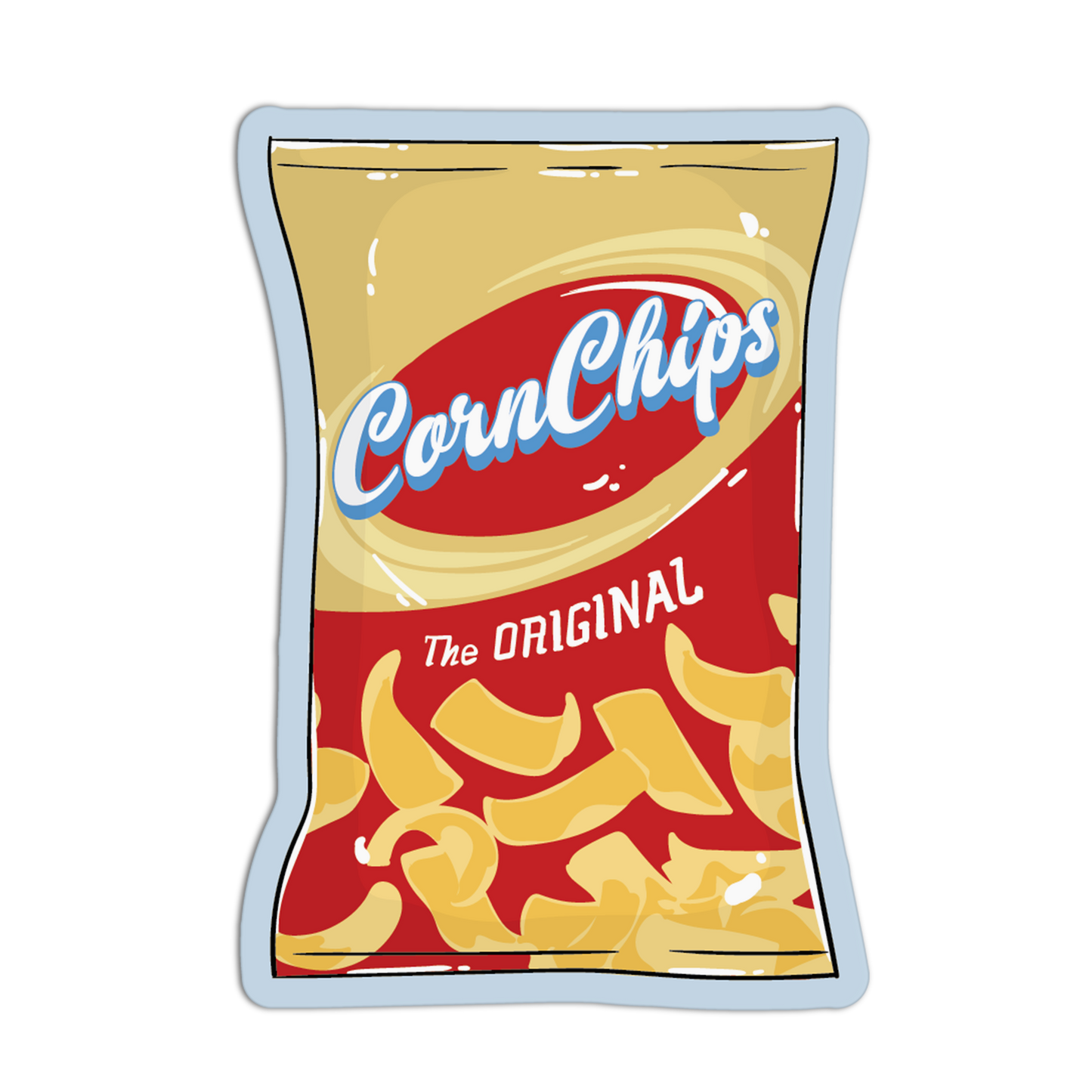 Corn Chips Supermarket Stickers