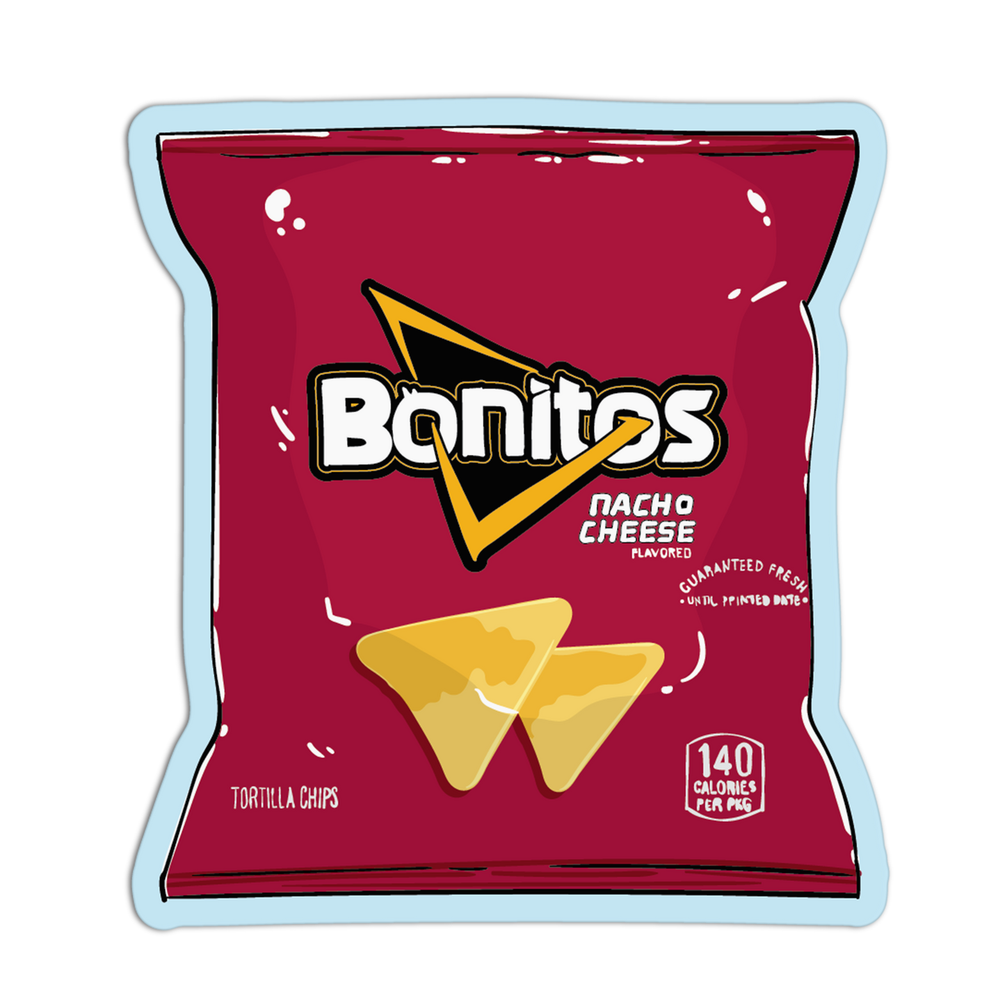 Calorie Quick Snack Supermarket Stickers