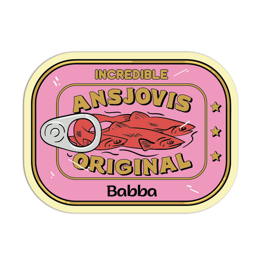 Babba’s Ansjovis Supermarket Stickers