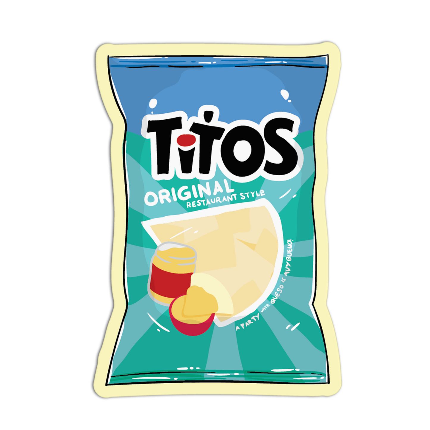 Titos Restaurant Style Supermarket Stickers