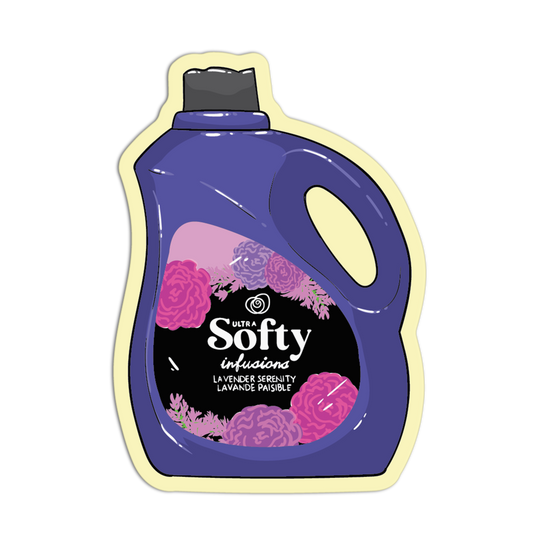 Deep Purple Fabric Supermarket Stickers