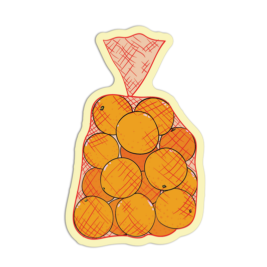 Bag of Oranges Supermarket Stickers
