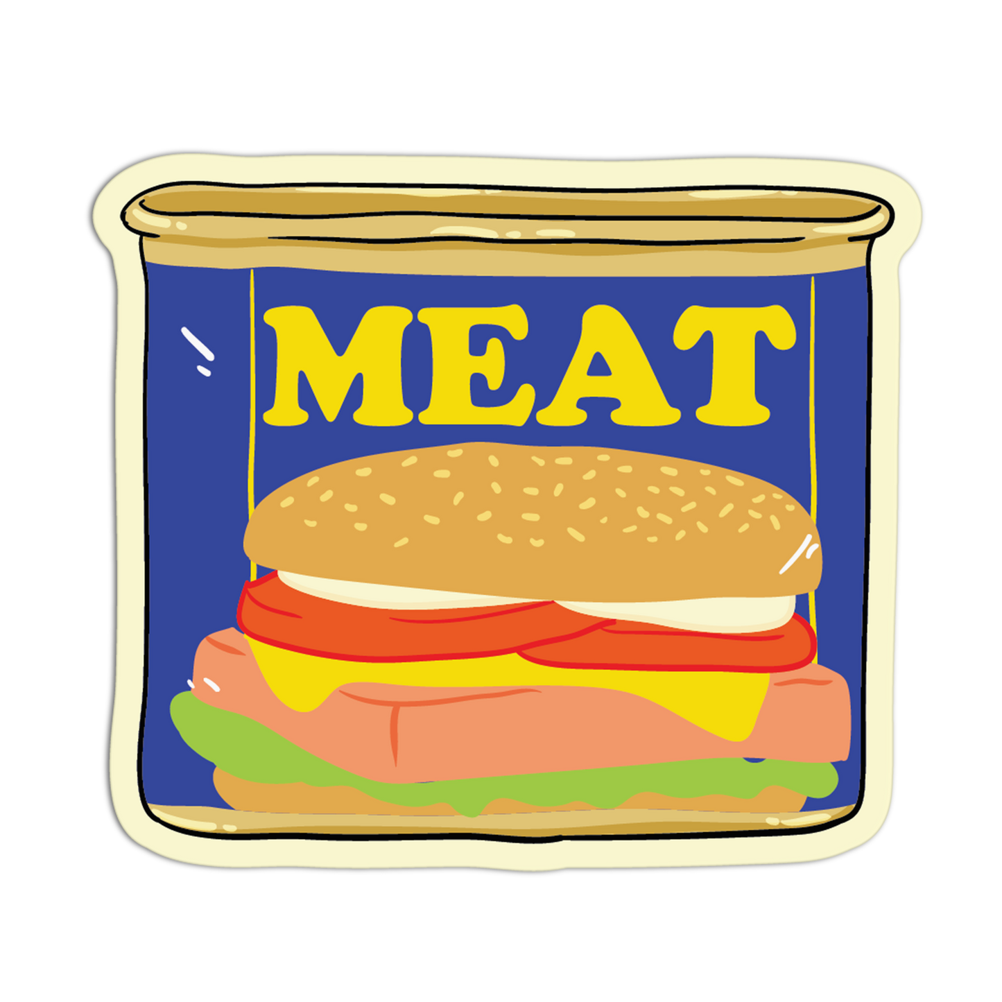 Canned Meat Supermarket Stickers