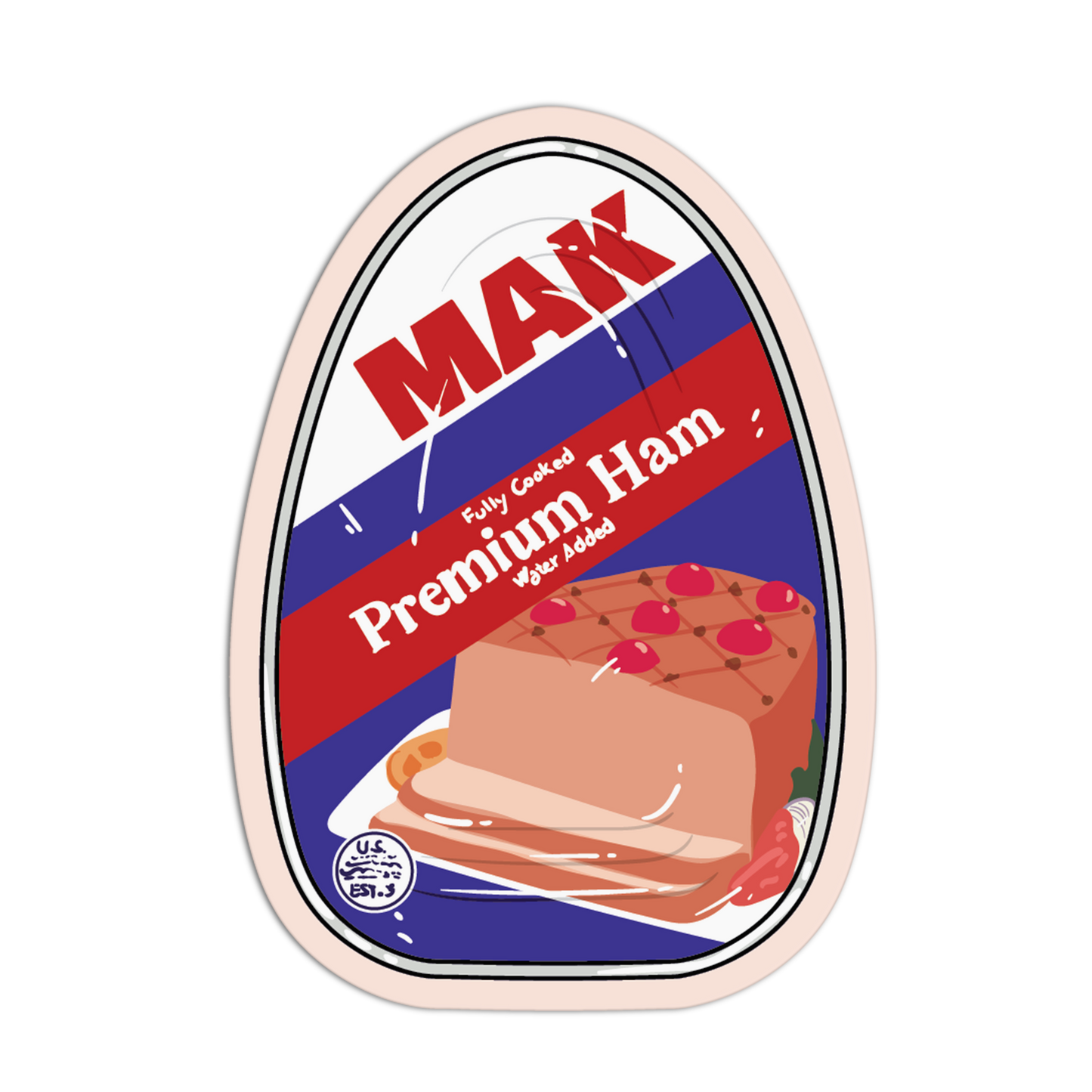 Premium MAK Ham Supermarket Stickers
