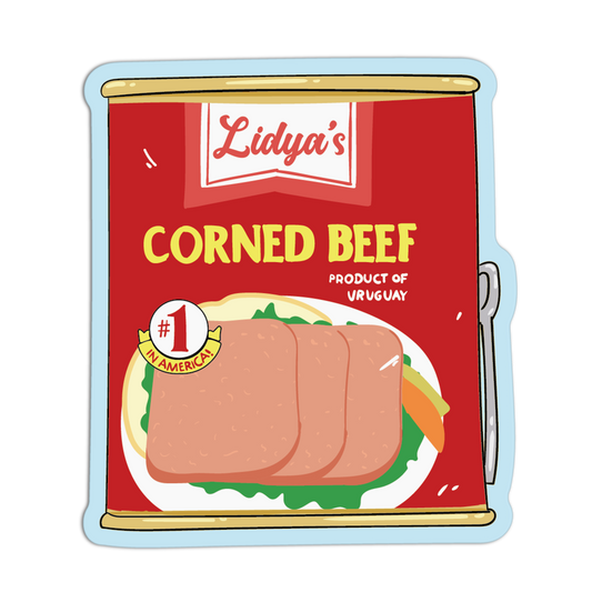 Lidya's Corned Beef Supermarket Stickers