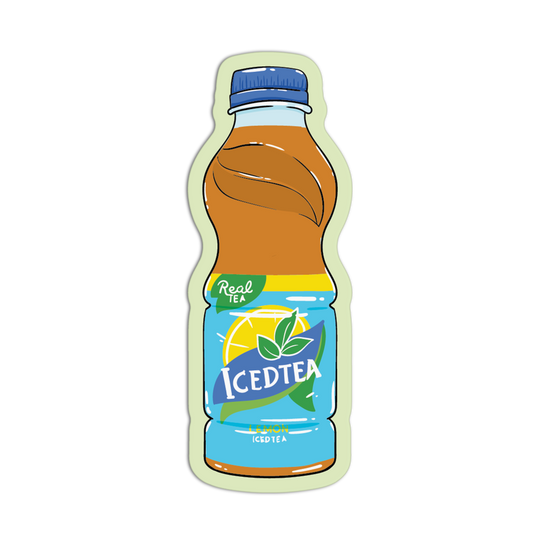 Cooled Iced Tea Supermarket Stickers