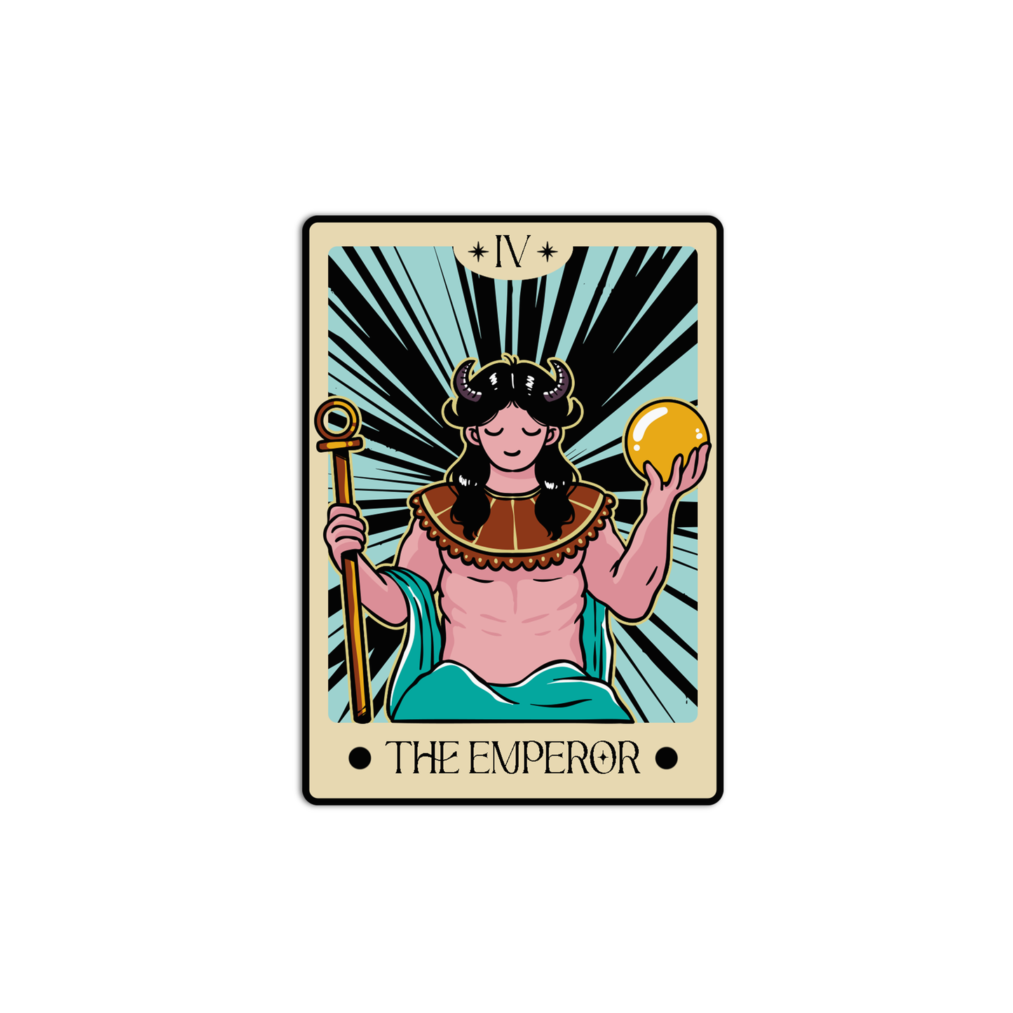 The Emperor Tarot Sticker