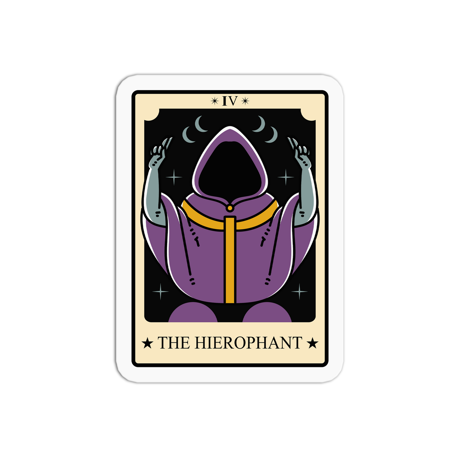 The Hierophant Tarot Cards Sticker