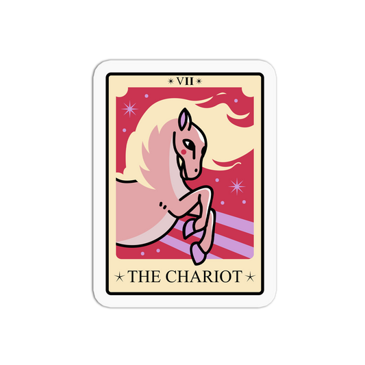 The Chariot Tarot Cards Sticker