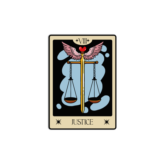 Justice Tarot Sticker