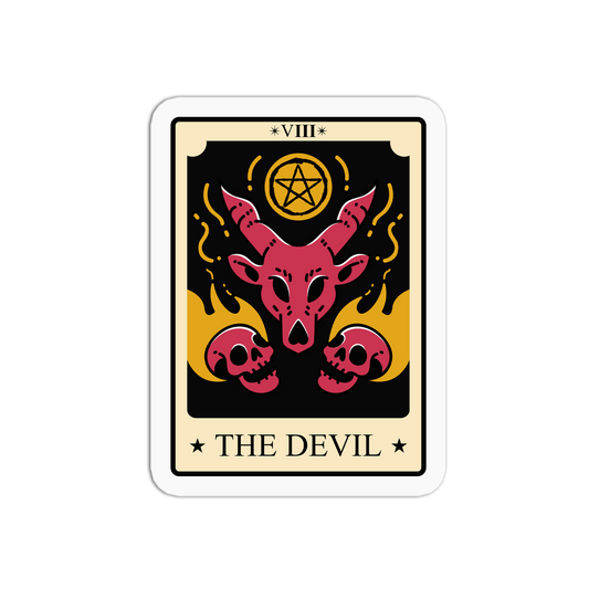 The Devil Tarot Cards Sticker
