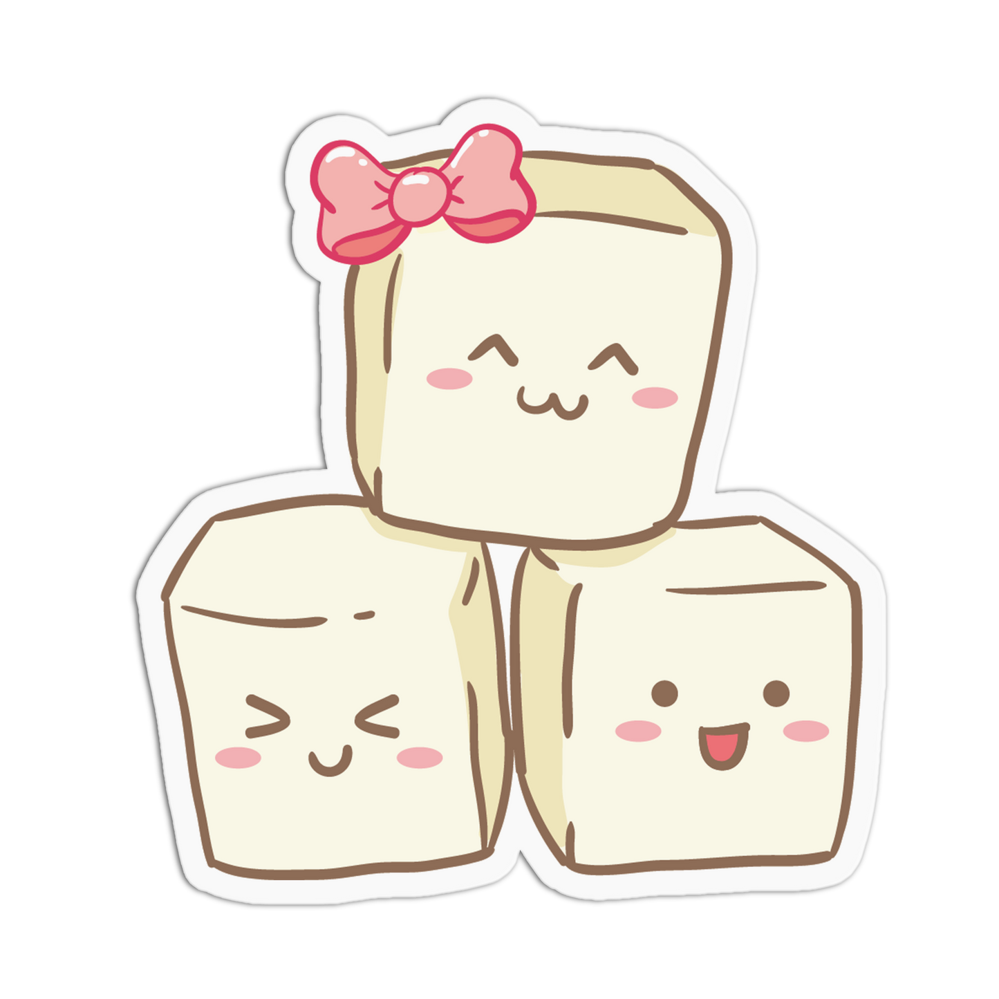 Sugar Cubes Teacup Sticker