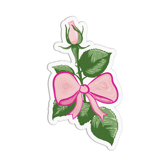 Rose Stem Teacup Sticker