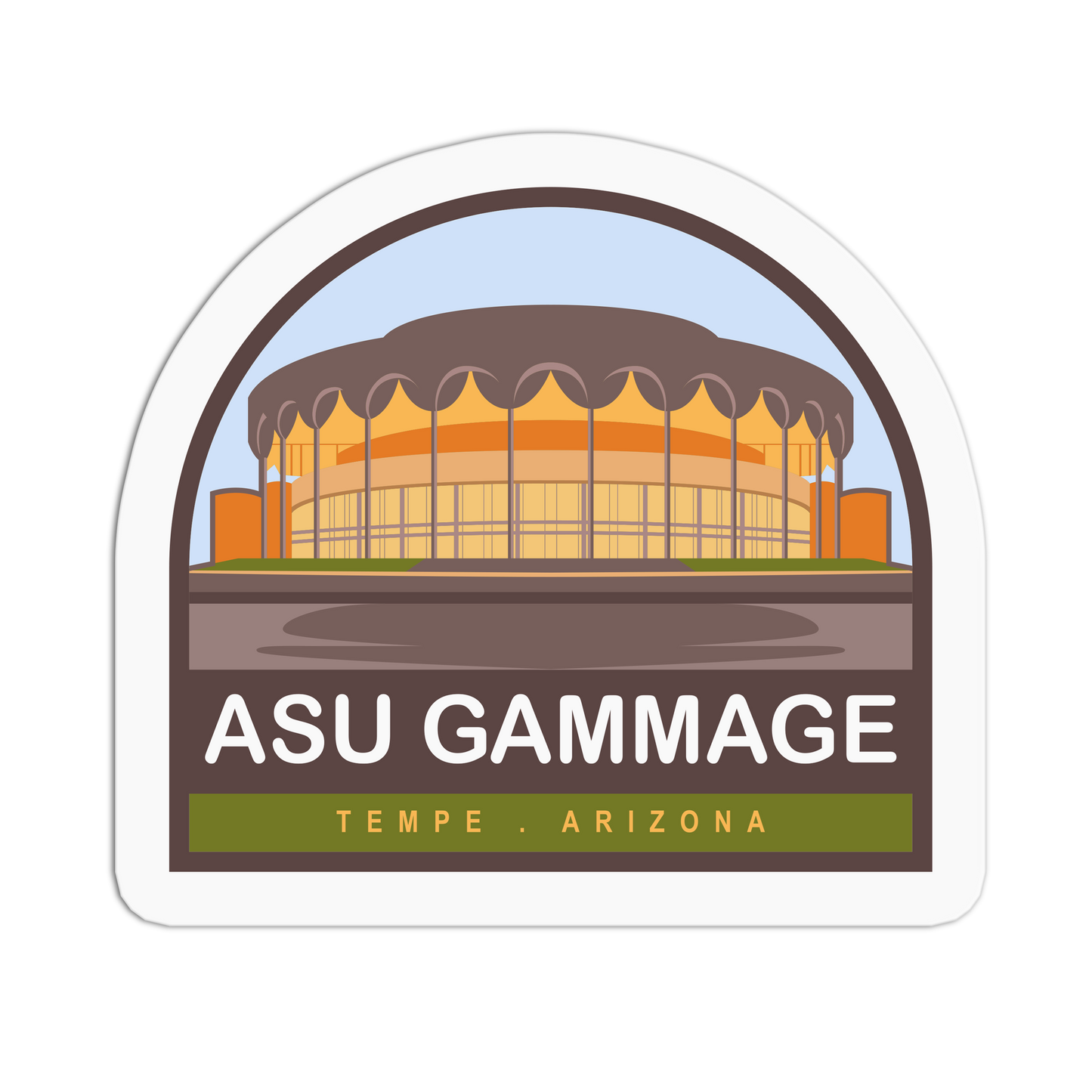 ASU Gammage Travel Series Tempe Stickers