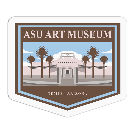 ASU Art Museum Tempe Travel Series Stickers