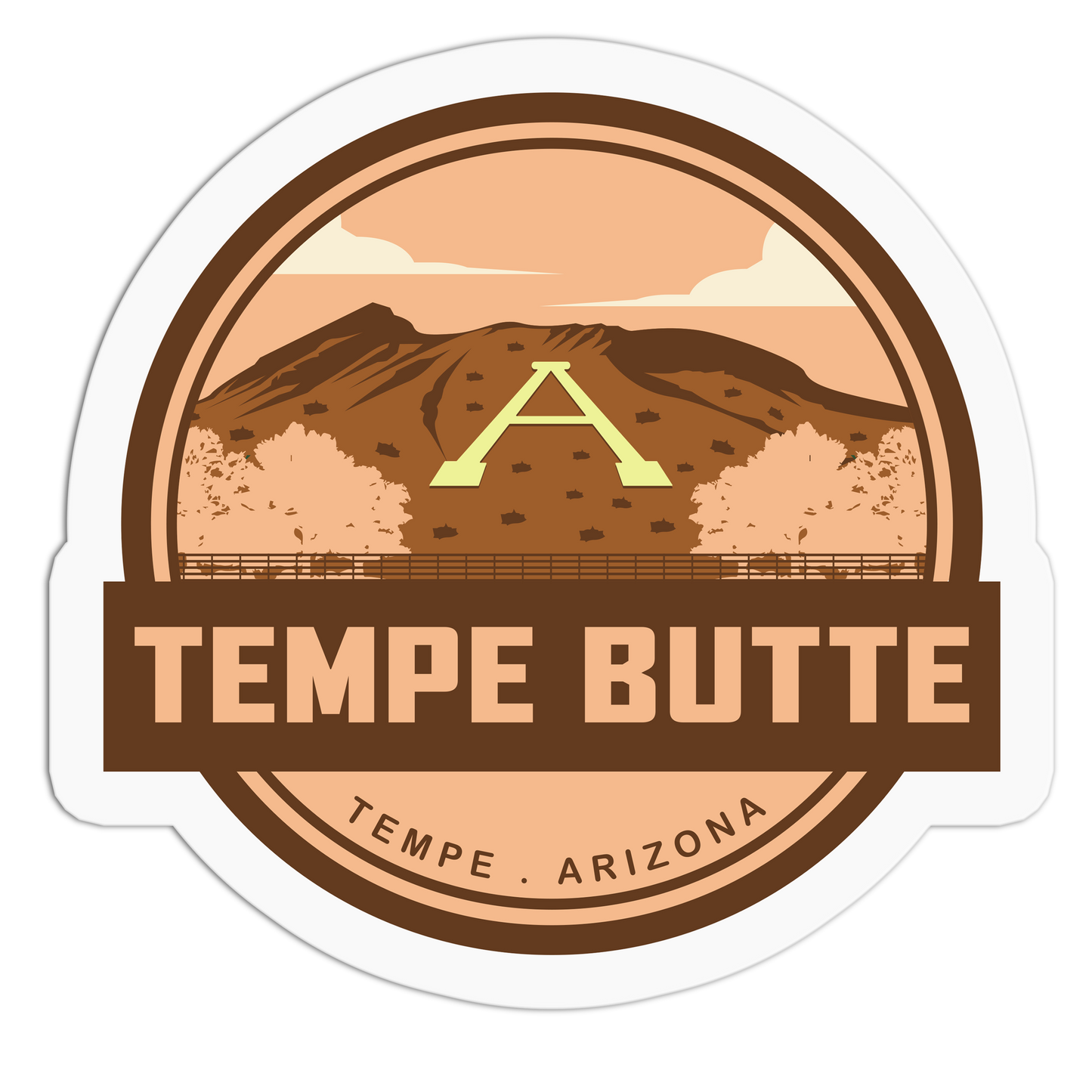 Tempe Butte Travel Series Stickers