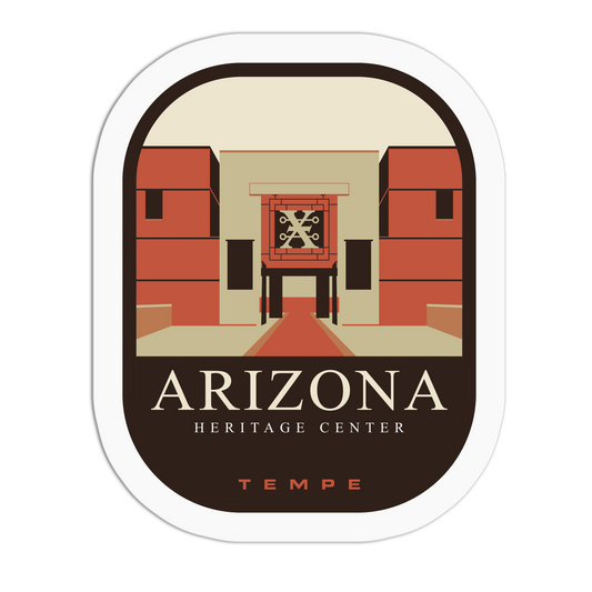 Arizona Heritage Center Tempe Travel Series Stickers