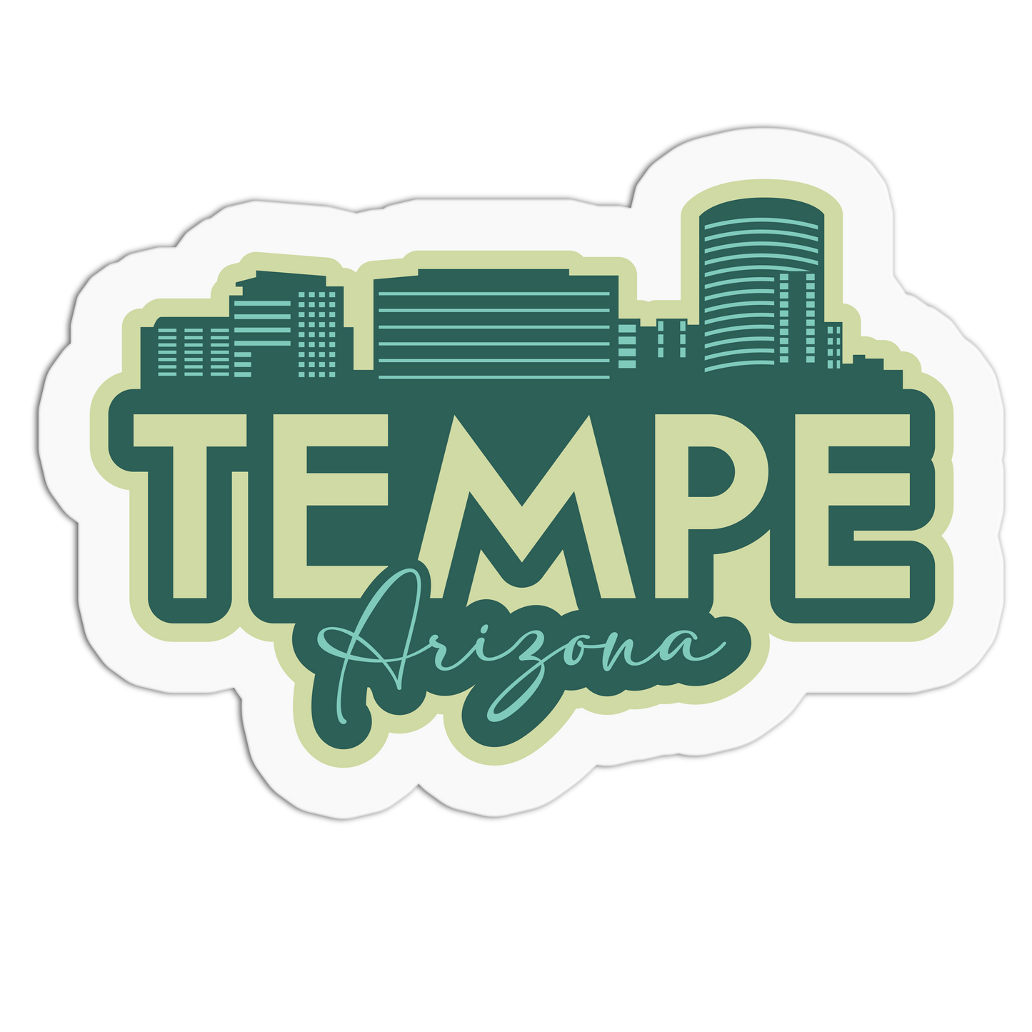 Skyline Tempe Travel Series Stickers