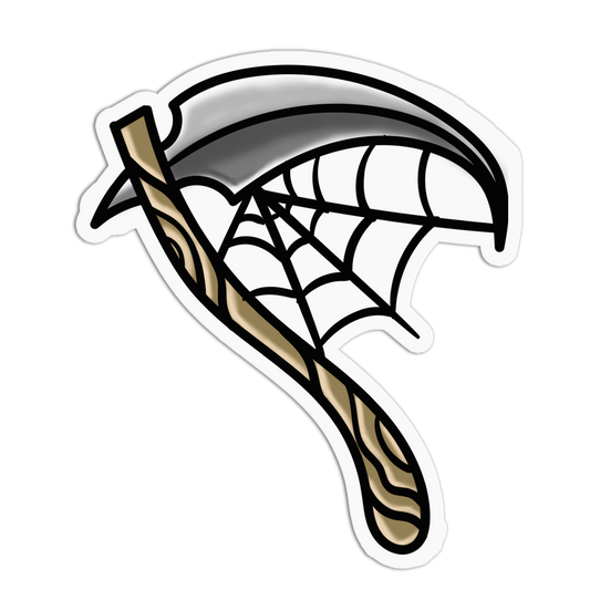 Grim Scythe - Traditional Tattoo Sticker