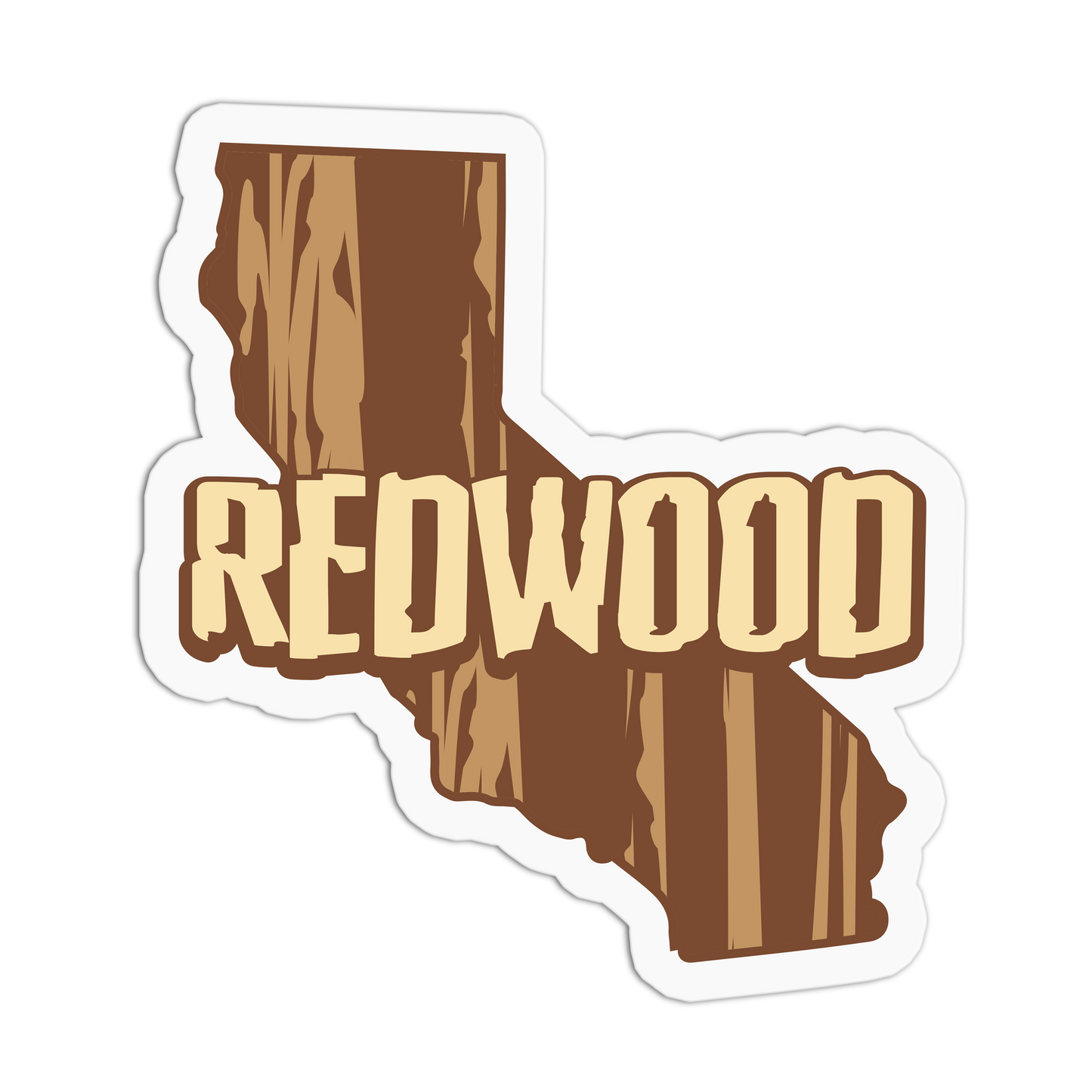Redwood Travel Series_Redwood  Sticker