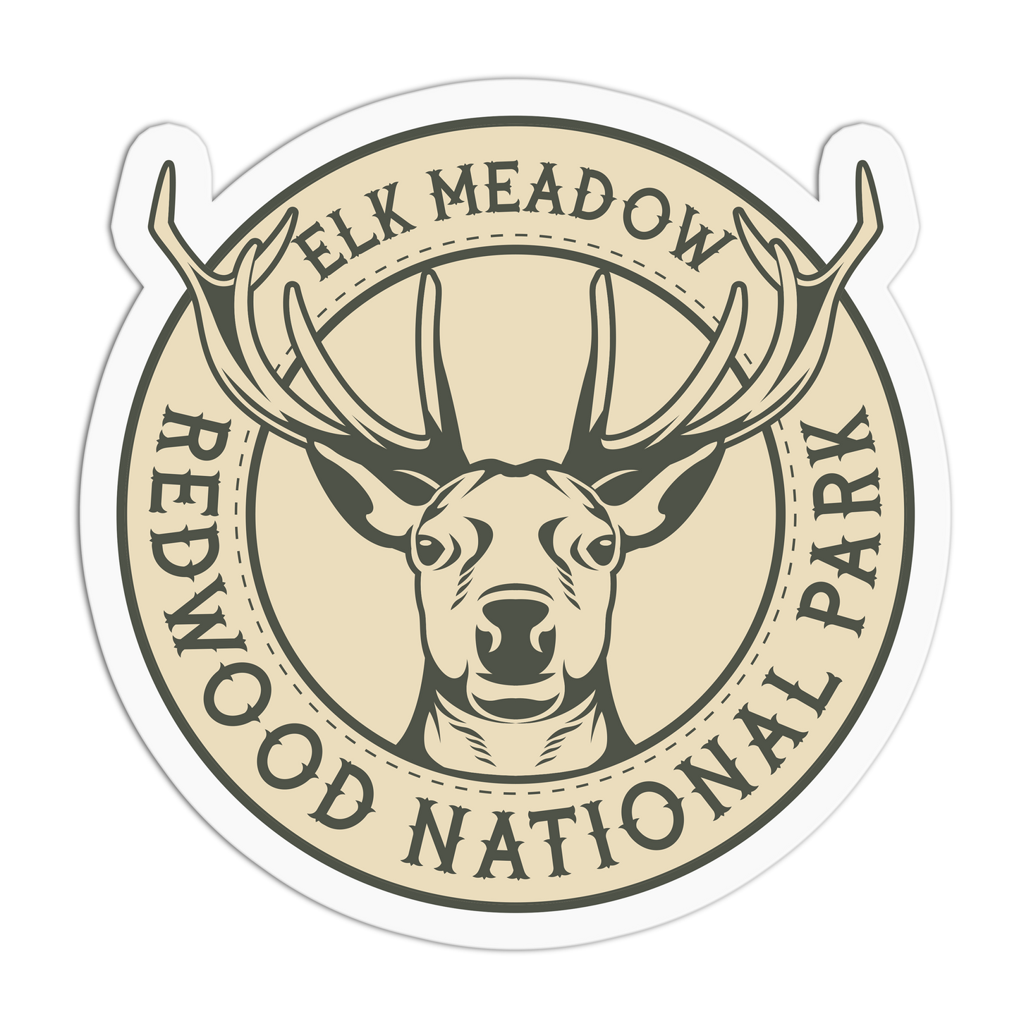 Elk Meadow Travel Series_Redwood  Sticker