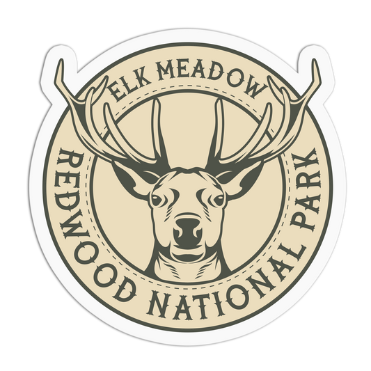 Elk Meadow Travel Series_Redwood  Sticker