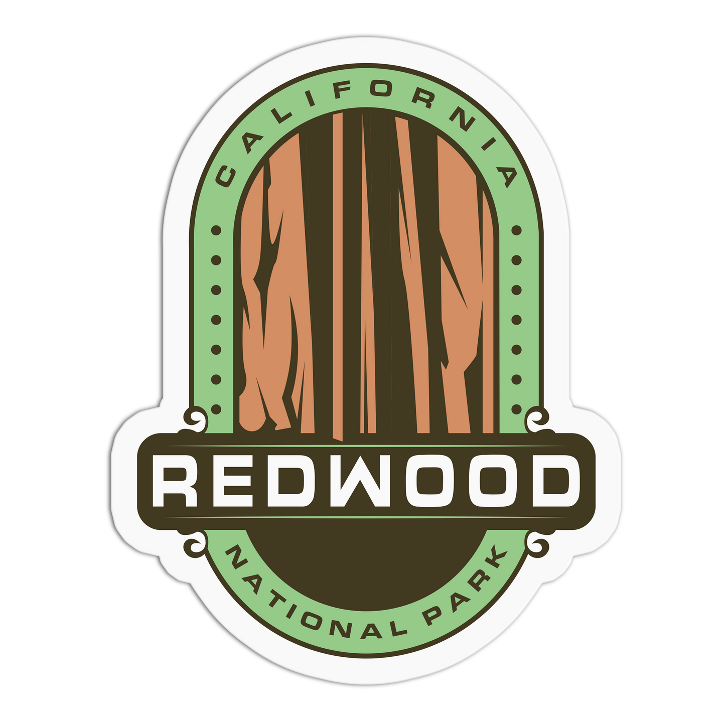 Redwood Travel Series_Redwood  Sticker