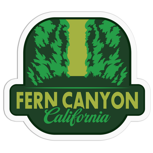 Fern Canyon California Travel Series_Redwood  Sticker