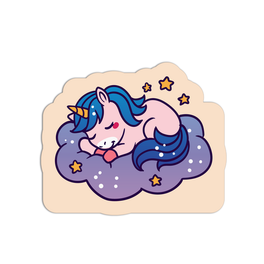 Starlit Cloud Nap Unicorn Sticker