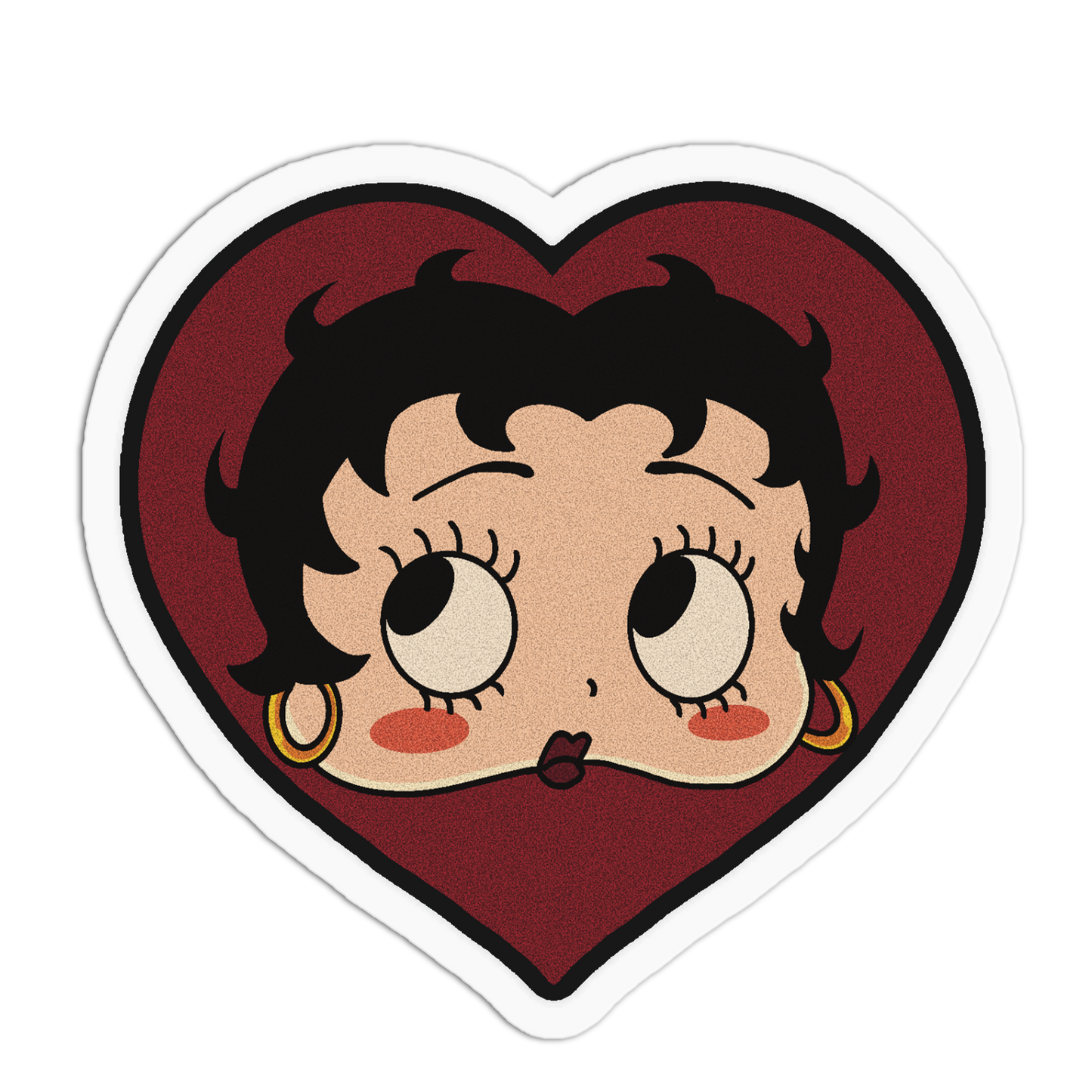 Heart Portrait American Tattoo Sticker