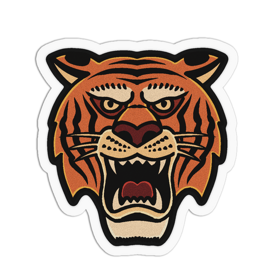 Tiger Head American Tattoo Sticker