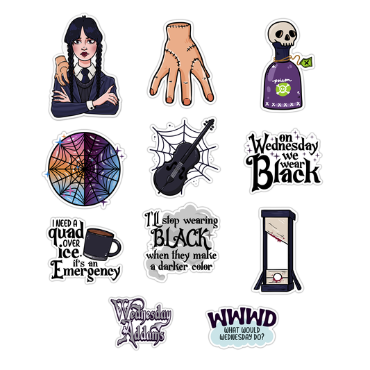 Wednesday Collection Sticker Pack