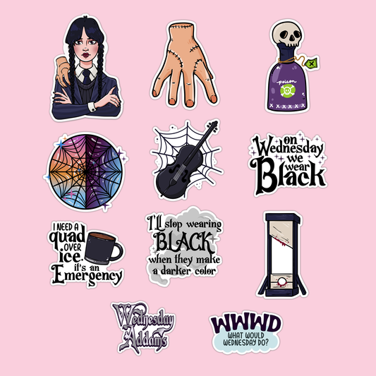 Wednesday Collection Sticker Pack